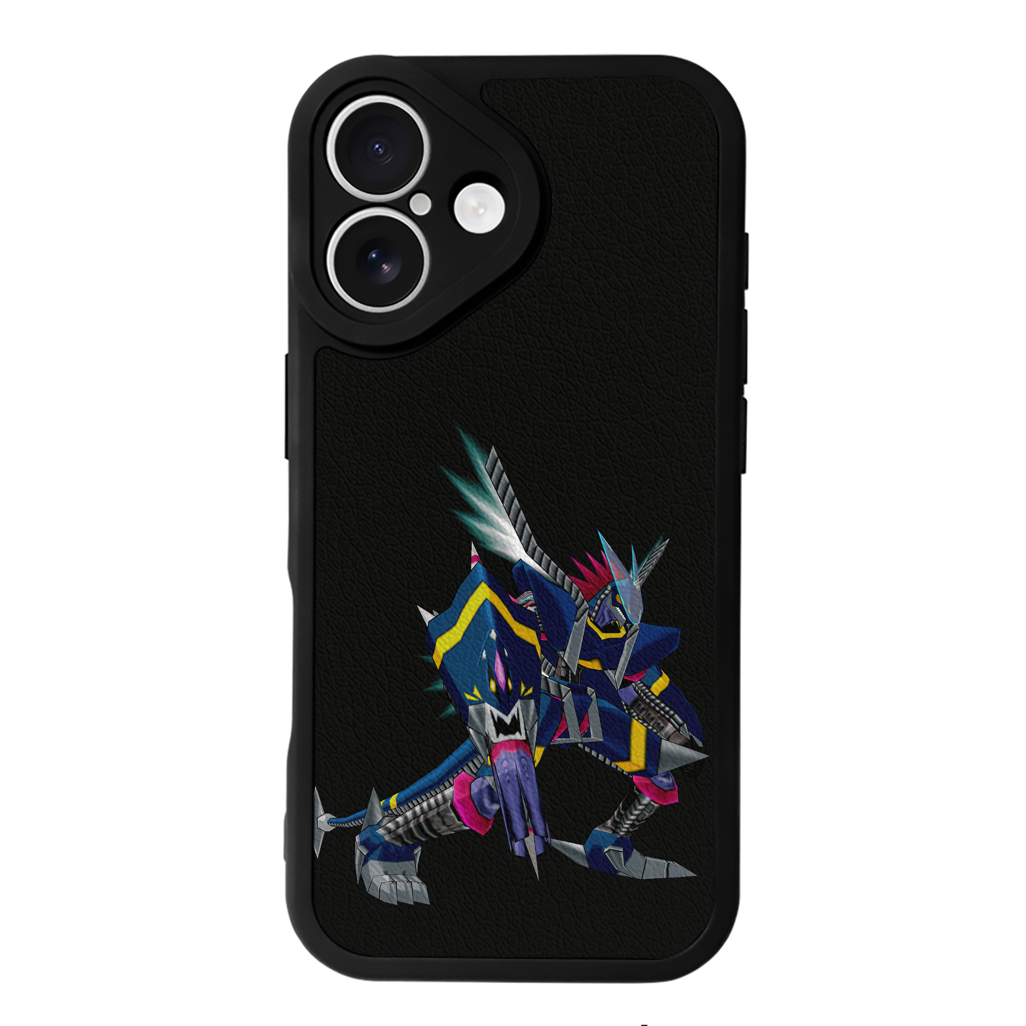 （画像用） Digimon デジタルモンスター/デジモン 【iPhone 16シリーズ対応】シリコンスマホケース（レザー調） 材質：シリコン